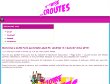 Tablet Screenshot of foireauxcroutes.com